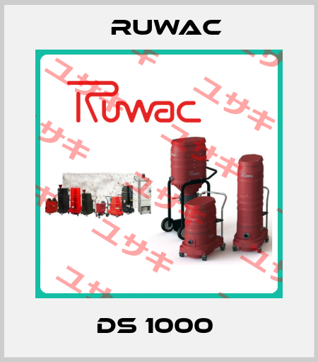 DS 1000  Ruwac