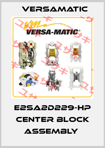 E2SA2D229-HP CENTER BLOCK ASSEMBLY  VersaMatic