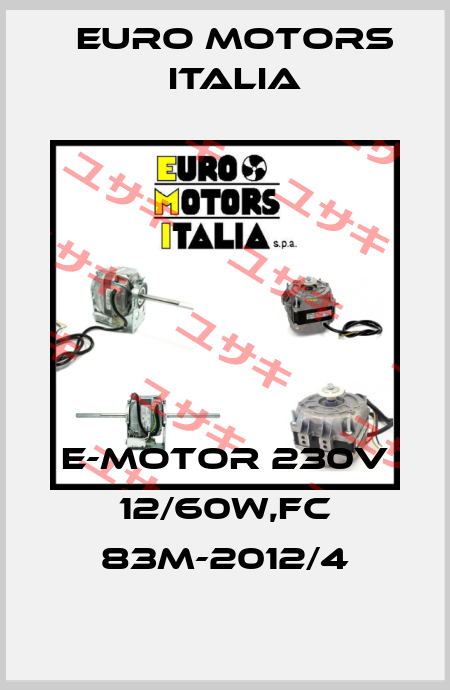 E-MOTOR 230V 12/60W,FC 83M-2012/4 Euro Motors Italia