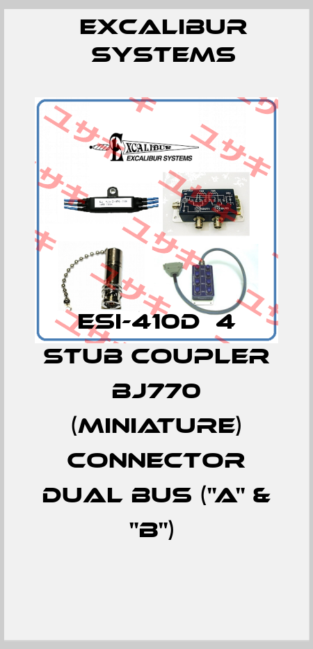 ESI-410D  4 STUB COUPLER BJ770 (MINIATURE) CONNECTOR DUAL BUS ("A" & "B")  Excalibur Systems