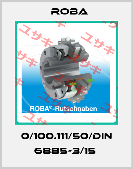 0/100.111/50/DIN 6885-3/15  Roba