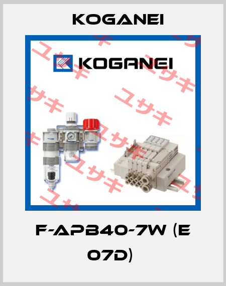 F-APB40-7W (E 07D)  Koganei