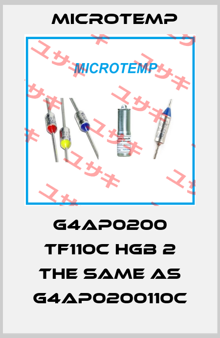G4AP0200 TF110C HGB 2 the same as G4AP0200110C Microtemp