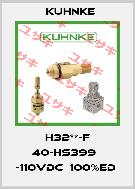 H32**-F 40-HS399   -110VDC  100%ED  Kuhnke