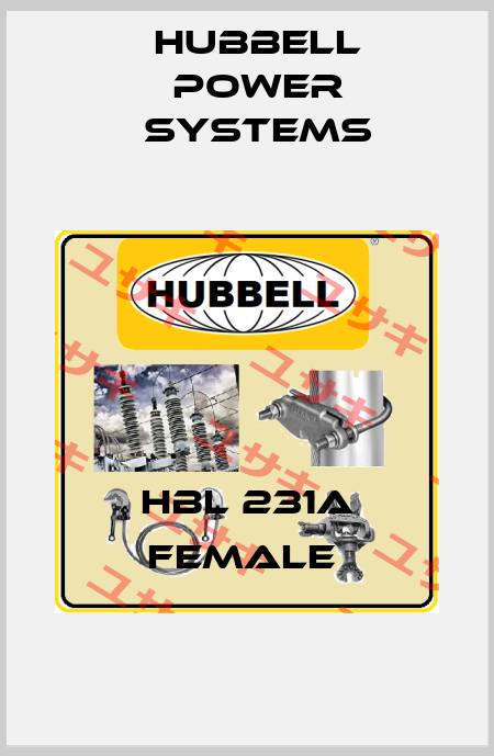 Hbl 231A female  Hubbell Power Systems
