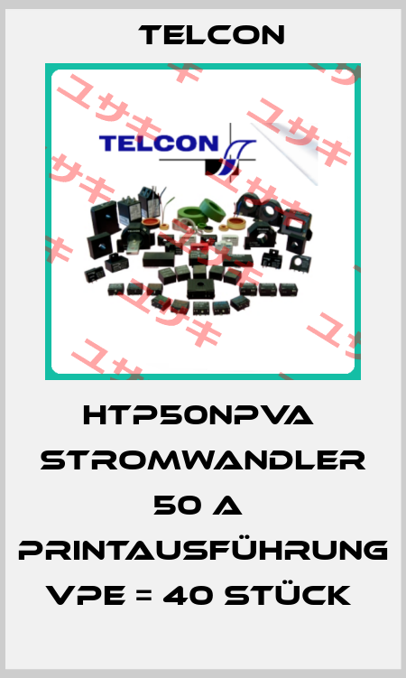 HTP50NPVA  Stromwandler 50 A  Printausführung  VPE = 40 Stück  Telcon