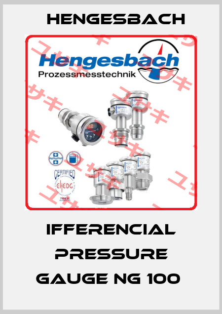 IFFERENCIAL PRESSURE GAUGE NG 100  Hengesbach