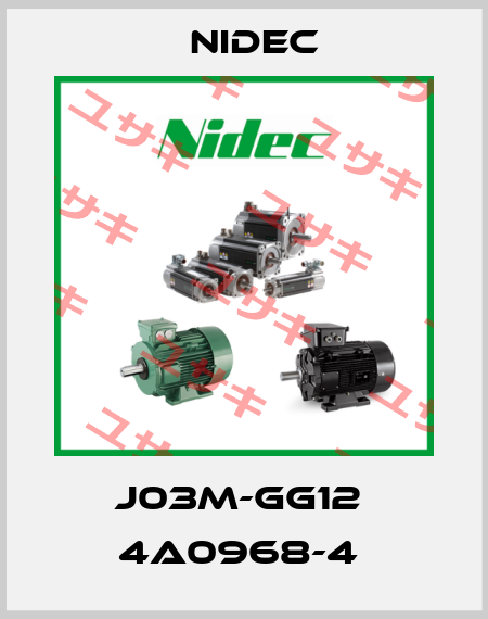 J03M-GG12  4A0968-4  Nidec