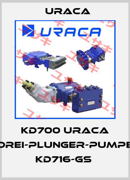 KD700 URACA DREI-PLUNGER-PUMPE KD716-GS  Uraca