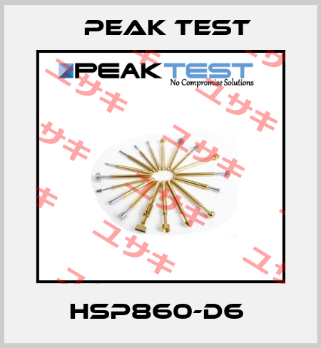 HSP860-D6  PEAK TEST