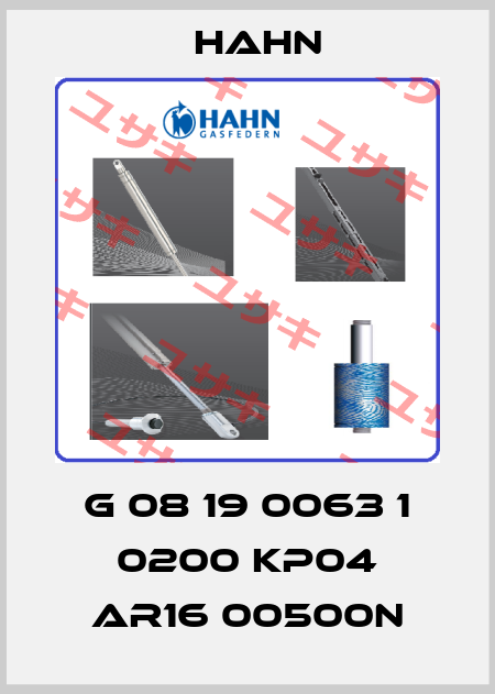 G 08 19 0063 1 0200 KP04 AR16 00500N Hahn