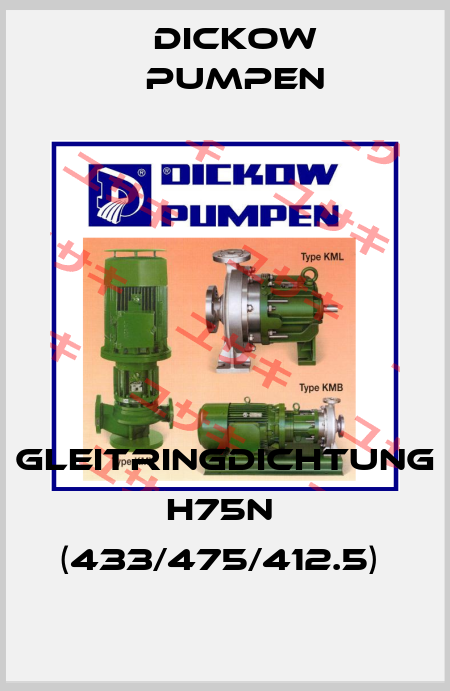 Gleitringdichtung H75N  (433/475/412.5)  Dickow Pump