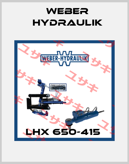 LHX 650-415  Weber Hydraulik