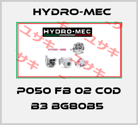 P050 FB 02 C0D B3 BG80B5  Hydromec