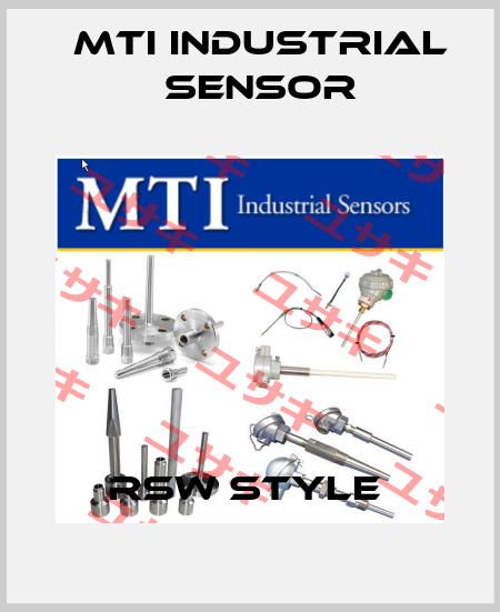 RSW STYLE  MTI Industrial Sensor