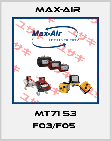 MT71 S3 F03/F05  Max-Air