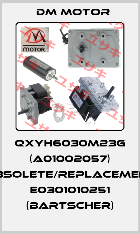 QXYH6030M23G (A01002057) obsolete/replacement E0301010251 (Bartscher) DM Motor