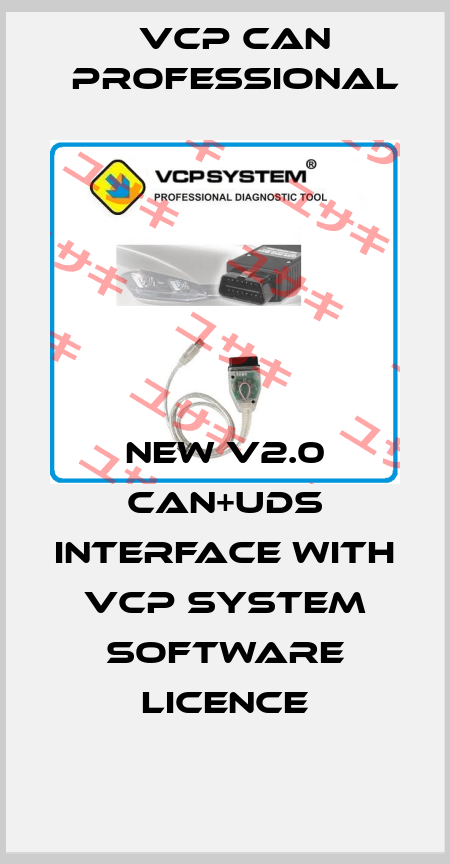 New V2.0 CAN+UDS Interface with VCP SYSTEM software licence VCP CAN PROFESSIONAL