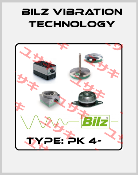  Type: PK 4-А  Bilz Vibration Technology