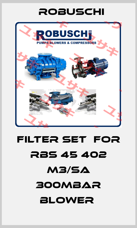Filter set  for  RBS 45 402 m3/sa 300mBar BLOWER  Robuschi