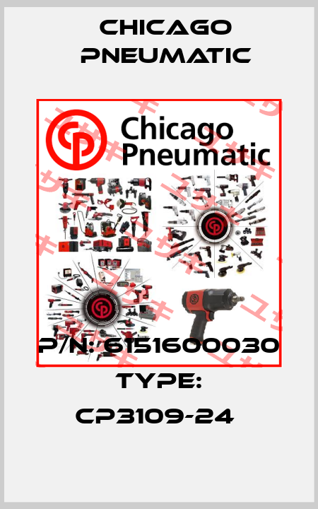 P/N: 6151600030 Type: CP3109-24  Chicago Pneumatic
