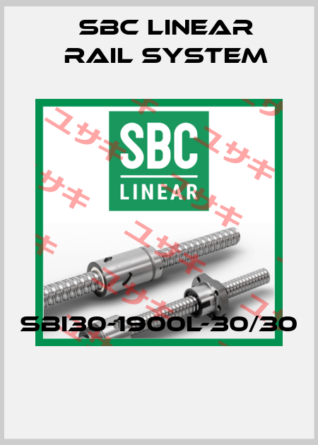 SBI30-1900L-30/30  SBC Linear Rail System