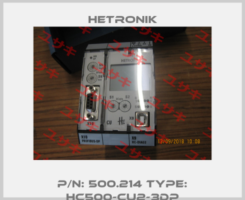 P/N: 500.214 Type: HC500-CU2-3DP HETRONIK