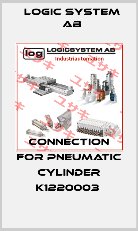 connection for pneumatic cylinder K1220003  LOGIC SYSTEM AB