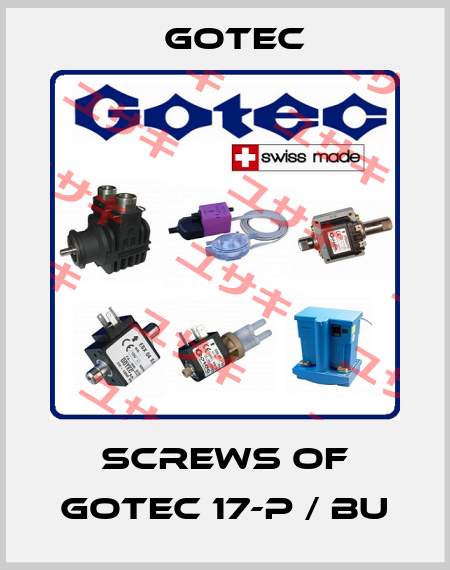 screws of GOTEC 17-P / BU Gotec