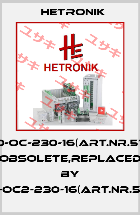 HC510-OC-230-16(Art.Nr.510.211) obsolete,replaced by HC510-OC2-230-16(Art.Nr.510.213) HETRONIK