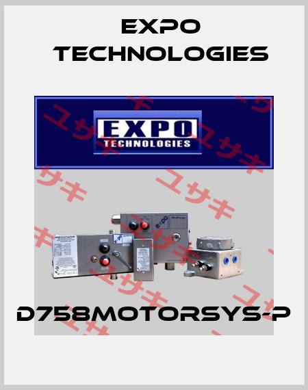 D758MOTORSYS-P EXPO TECHNOLOGIES INC.