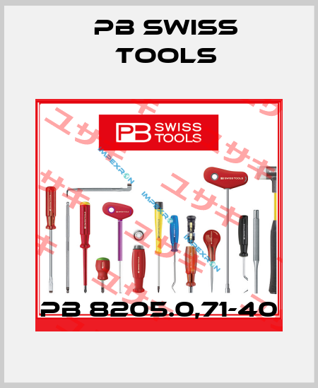PB 8205.0,71-40 PB Swiss Tools