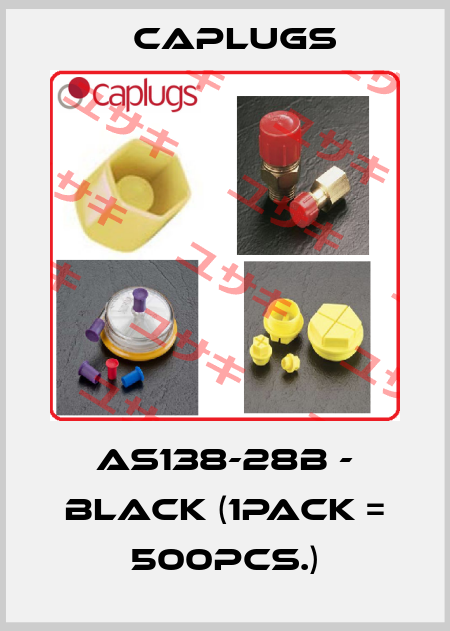 AS138-28B - black (1pack = 500pcs.) CAPLUGS