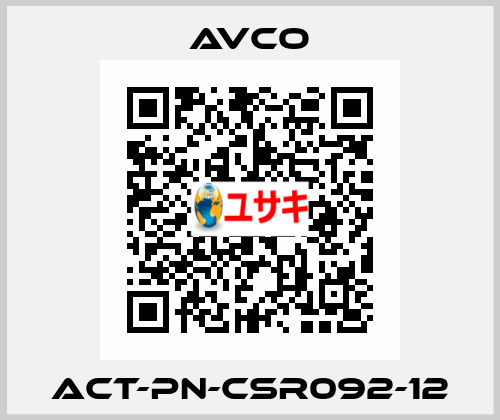 ACT-PN-CSR092-12 AVCO