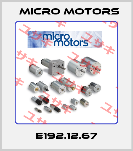 E192.12.67 Micro Motors