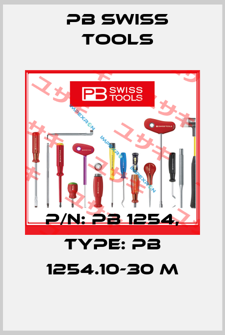 P/N: PB 1254, Type: PB 1254.10-30 M PB Swiss Tools