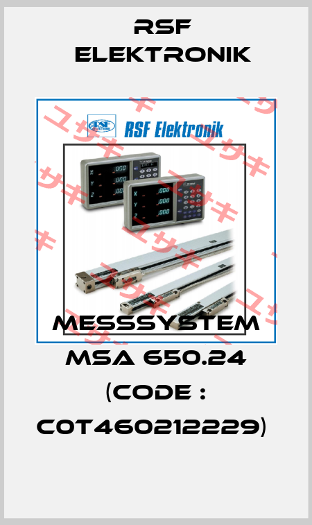 MEßSYSTEM MSA 650.24 (CODE : C0T460212229)  Rsf Elektronik