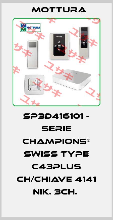 SP3D416101 - SERIE CHAMPIONS® SWISS TYPE C43PLUS CH/CHIAVE 4141 NIK. 3CH.  MOTTURA