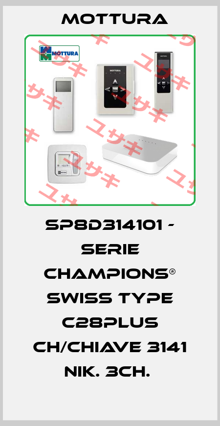 SP8D314101 - SERIE CHAMPIONS® SWISS TYPE C28PLUS CH/CHIAVE 3141 NIK. 3CH.  MOTTURA