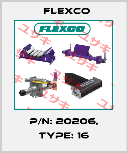 P/N: 20206, Type: 16 Flexco