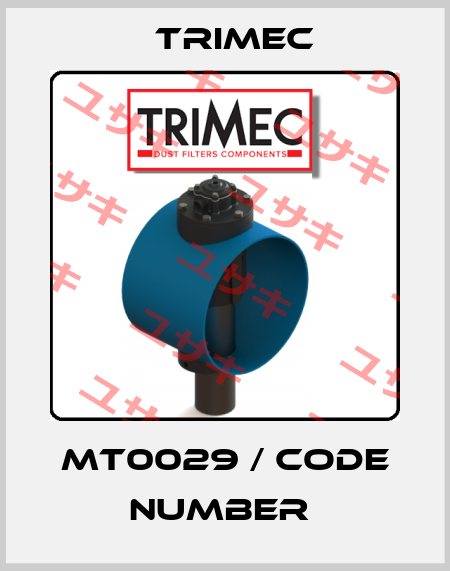 MT0029 / CODE NUMBER  Trimec