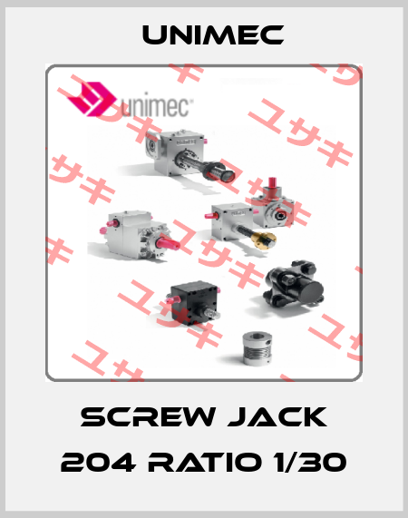 SCREW JACK 204 Ratio 1/30 Unimec