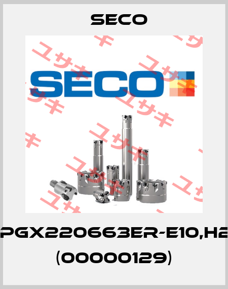 VPGX220663ER-E10,H25 (00000129) Seco