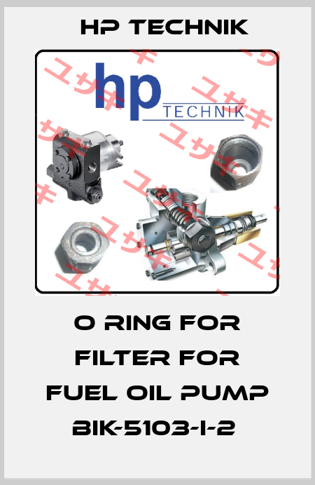 O RING FOR FILTER FOR FUEL OIL PUMP BIK-5103-I-2  HP Technik