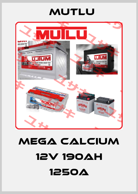 MEGA Calcium 12V 190AH 1250A Mutlu