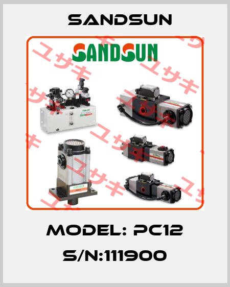 Model: PC12 S/N:111900 Sandsun