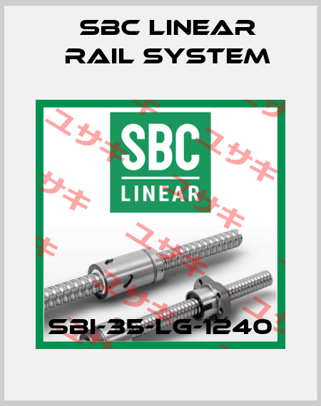SBI-35-LG-1240 SBC Linear Rail System