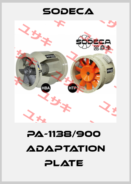 PA-1138/900  ADAPTATION PLATE  Sodeca