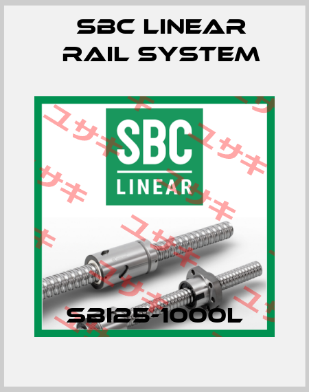 SBI25-1000L SBC Linear Rail System
