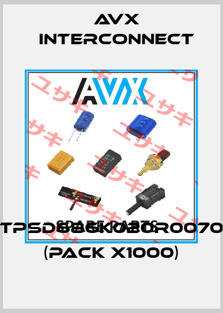 TPSD686K020R0070 (pack x1000) AVX INTERCONNECT